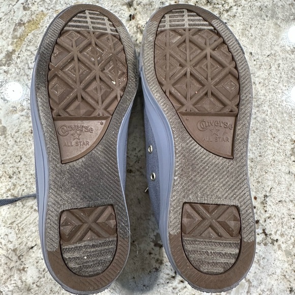 Converse All Star Blue Sneakers with Gold Details Limited edition Size 9 Woman - Picture 4 of 10